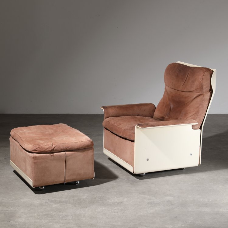 Hauptbild zu Objekt, High-back armchair model RZ 62 + ottoman, Dieter Rams, Vitsoe, K-14 400