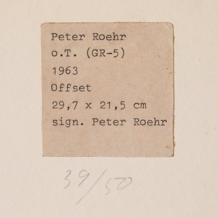 Bild 5 zu Objekt, Untitled, 1963, Peter Roehr, K-14 280