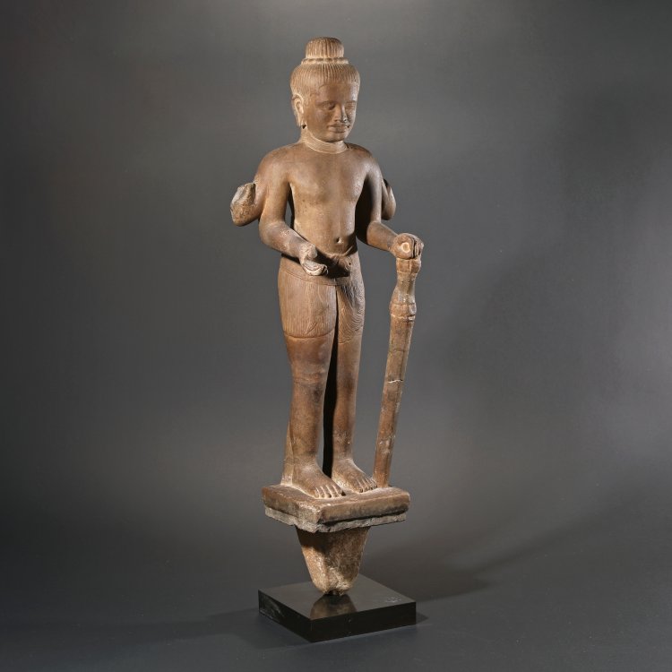 Hauptbild zu Objekt, Figur des vierarmigen Vishnu, K-14 6