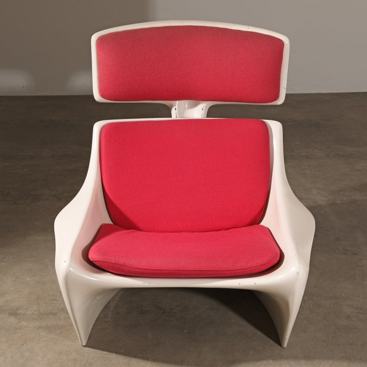 Bild 1 zu Objekt, Freischwinger Sessel Modell Pr&auml;sident + Ottomane, Steen &Oslash;stergaard, CADO, K-14 535