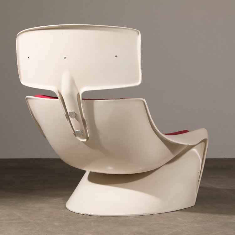 Bild 2 zu Objekt, Freischwinger Sessel Modell Pr&auml;sident + Ottomane, Steen &Oslash;stergaard, CADO, K-14 535