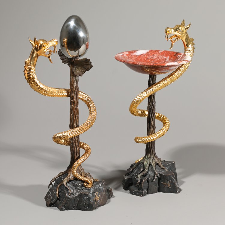 Hauptbild zu Objekt, Caduc&eacute;e I + II, 1982, Salvador Dal&iacute;, K-14 256