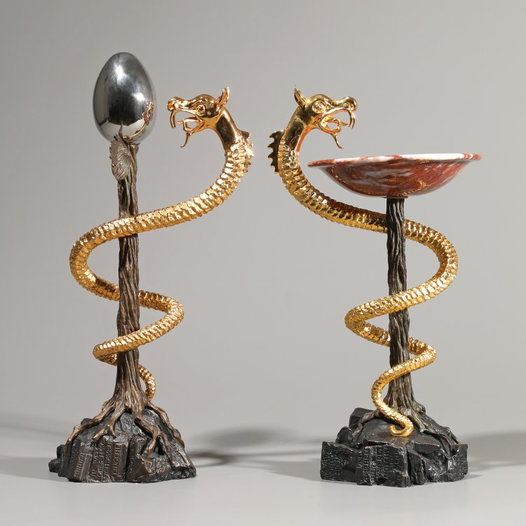 Bild 1 zu Objekt, Caduc&eacute;e I + II, 1982, Salvador Dal&iacute;, K-14 256