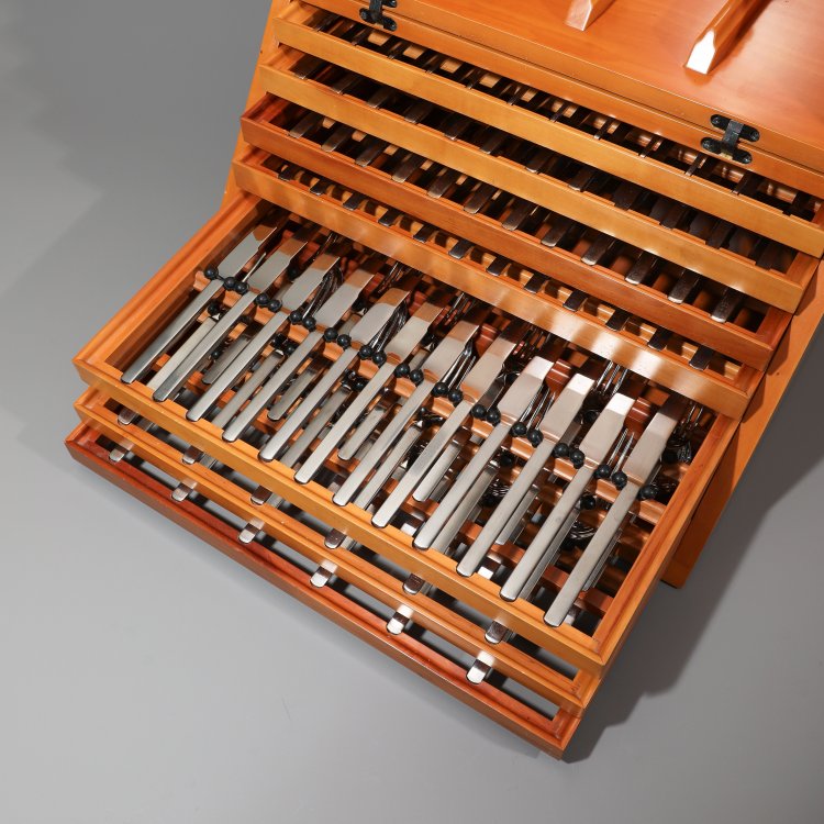 Bild 3 zu Objekt, Small series cutlery box + cutlery model Dry, Achille Castiglioni, De Padova / Alessi, K-14 662