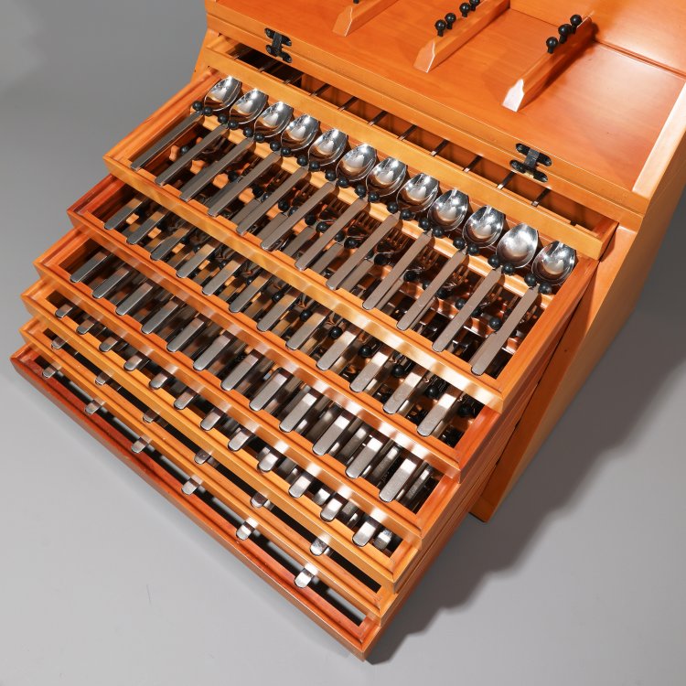 Bild 6 zu Objekt, Small series cutlery box + cutlery model Dry, Achille Castiglioni, De Padova / Alessi, K-14 662