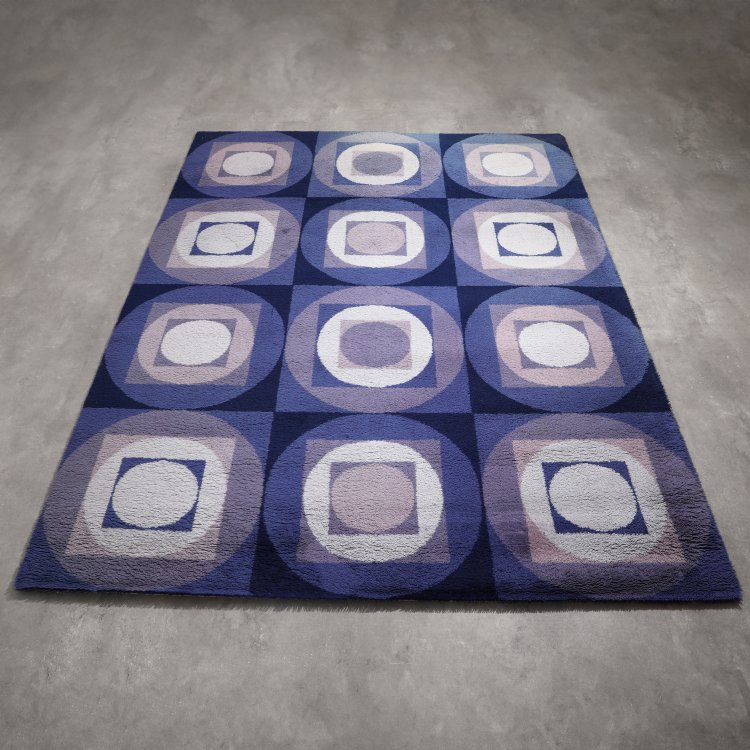 Hauptbild zu Objekt, Teppich Modell Varia, Verner Panton (zugeschrieben), Vorwerk, K-14 536