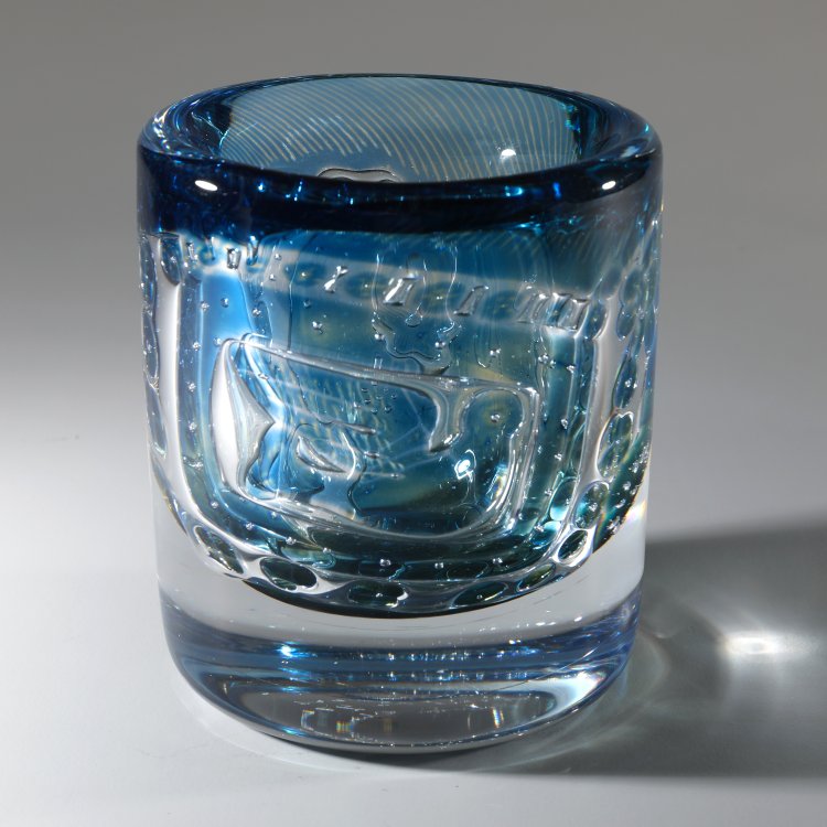 Hauptbild zu Objekt, Vase Ariel, Karl Edvin &Ouml;hrstr&ouml;m, Orrefors, K-14 109