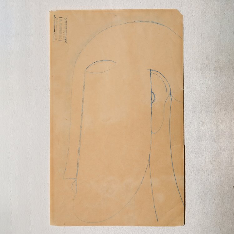 Bild 3 zu Objekt, Front/Back: T&ecirc;te de profil, 1911/12, Amedeo Modigliani, K-14 242