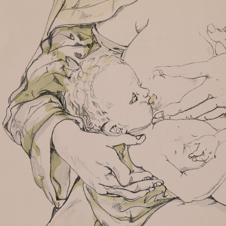 Bild 4 zu Objekt, Nursing Mother, 1964, Tsuguhara Leonard Foujita, K-14 249