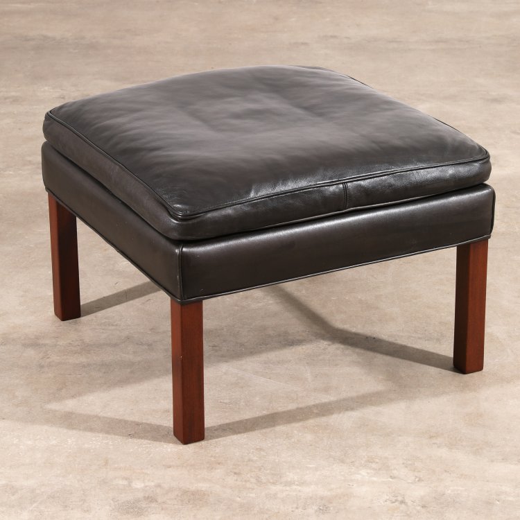 Bild 4 zu Objekt, Highback Lounge Sessel Modell 2204 + Ottomane, B&oslash;rge Mogensen, Fredericia M&ouml;belfabrik, K-14 532