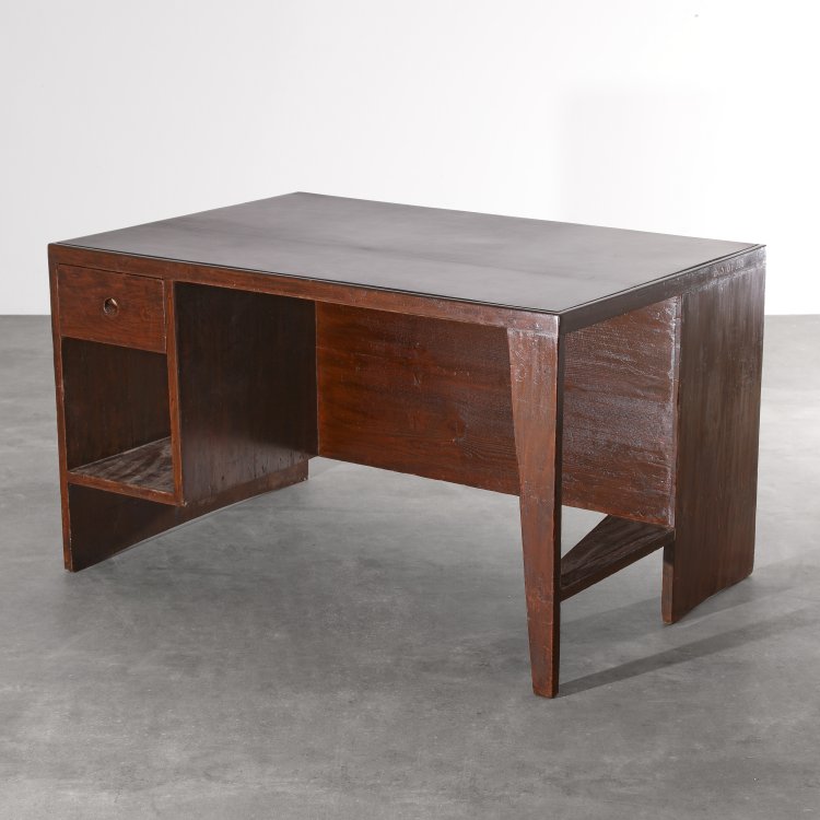 Hauptbild zu Objekt, Schreibtisch / Clerk's Desk aus dem High Court in Chandigarh, Pierre Jeanneret, K-14 447