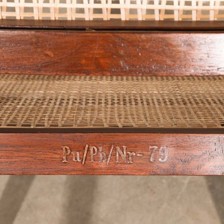 Bild 5 zu Objekt, 2 Sessel Modell Cane and Teak Wood Easy Armchair aus Chandigarh, Pierre Jeanneret, K-14 445