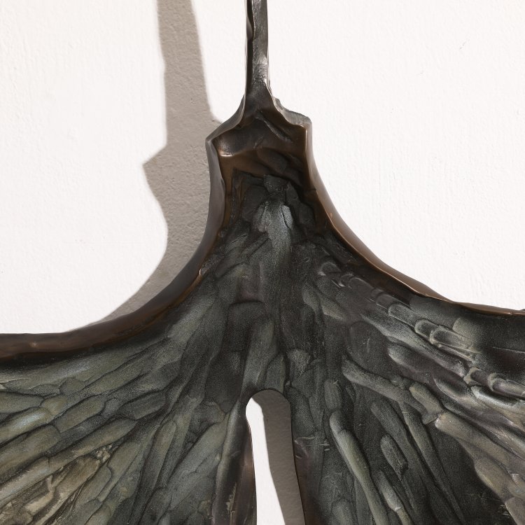 Bild 1 zu Objekt, Ginkgo leaf, metal sculpture, Lothar Klute, K-14 226
