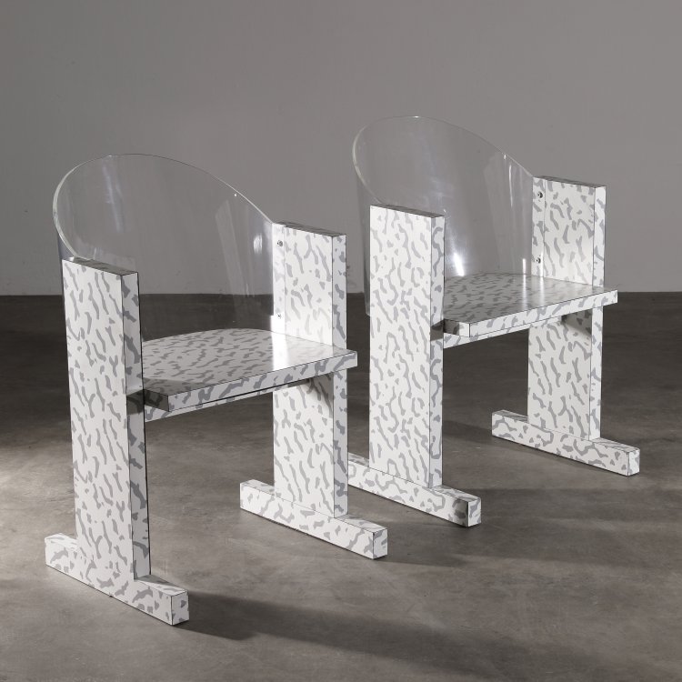 Hauptbild zu Objekt, 2 chairs model Teodora, Ettore Sottsass, Vitra, K-14 601