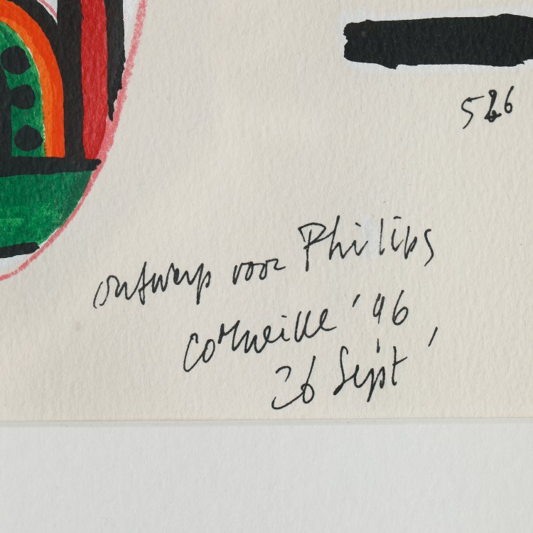 Bild 2 zu Objekt, Ontwerp voor Philips, 1946,  Corneille, K-14 320