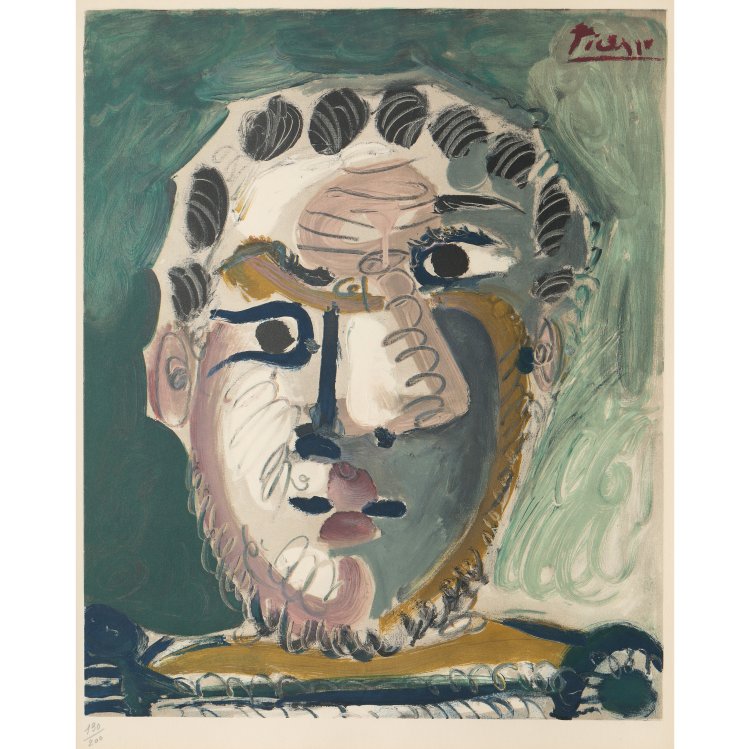 Hauptbild zu Objekt, Tete d'homme barbu, 1967, Pablo Picasso, K-14 257