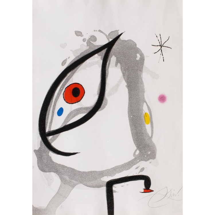 Hauptbild zu Objekt, Blatt aus 'Passage de l'&Eacute;gyptienne', 1985, Joan Mir&oacute;, K-15 251
