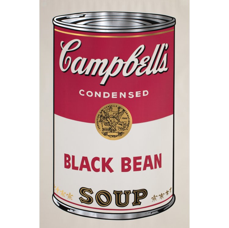 Hauptbild zu Objekt, 'Black Bean' aus: 'Campbell's Soup I', 1968, Andy Warhol, Factory Additions, New York (Publ.), K-15 375