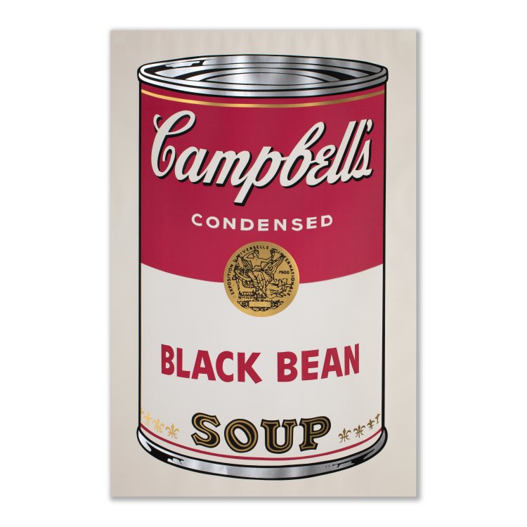 Bild 1 zu Objekt, 'Black Bean' aus: 'Campbell's Soup I', 1968, Andy Warhol, Factory Additions, New York (Publ.), K-15 375