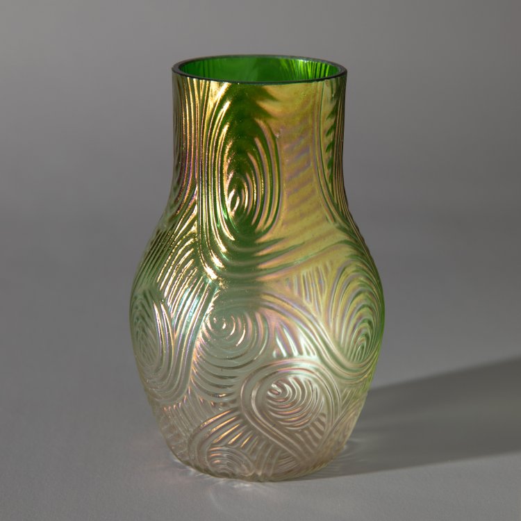 Hauptbild zu Objekt, Vase 'spiraloptisch', L&ouml;tz, Klosterm&uuml;hle, K-15 92