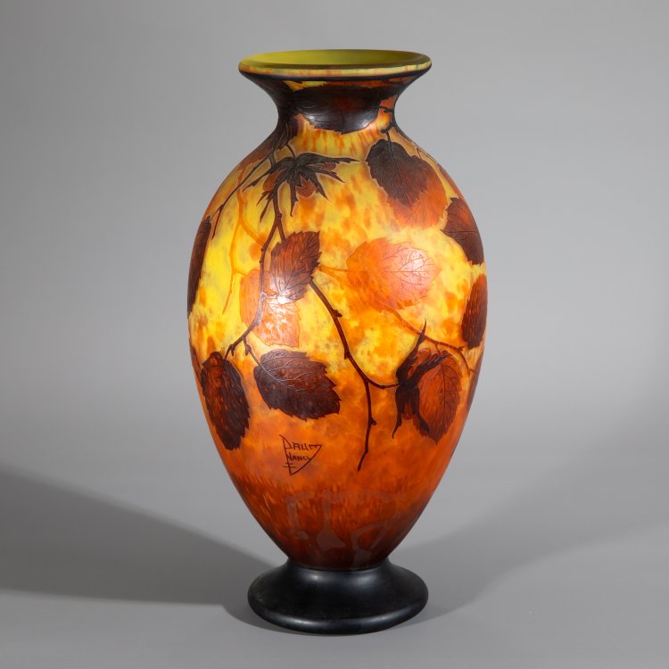 Hauptbild zu Objekt, Vase 'Noisettes', Daum Fr&egrave;res, Nancy, K-15 95