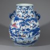 Porcelain vase with hundred-deer decoration
