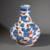 Porcelain vase with bat decoration