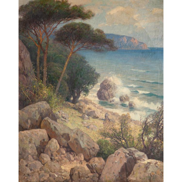 Hauptbild zu Objekt, Southern French coast, probably around 1900, K-15 226