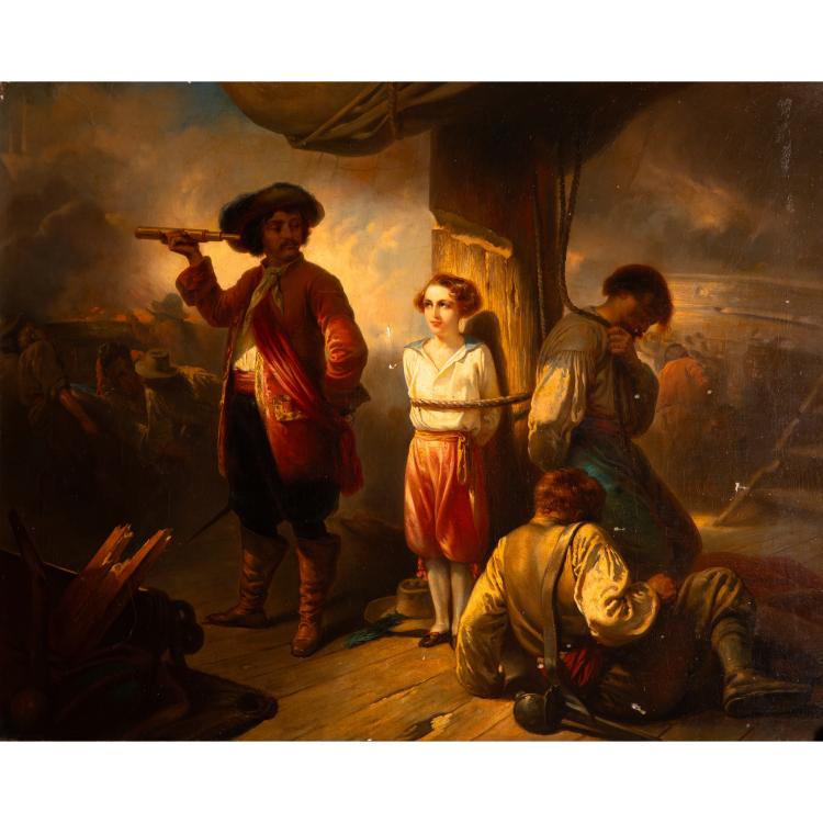 Hauptbild zu Objekt, Child sailor tied to ship's mast., K-15 222