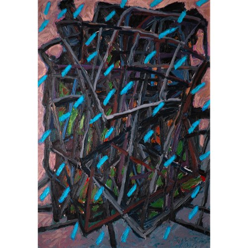 Ohne Titel (Abstrakte Komposition), 1985