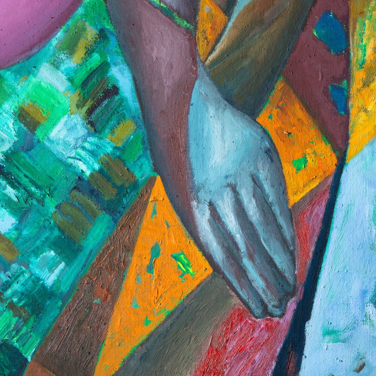 Bild 1 zu Objekt, Diptych Figure and Geometric Forms, 1986, K-15 354