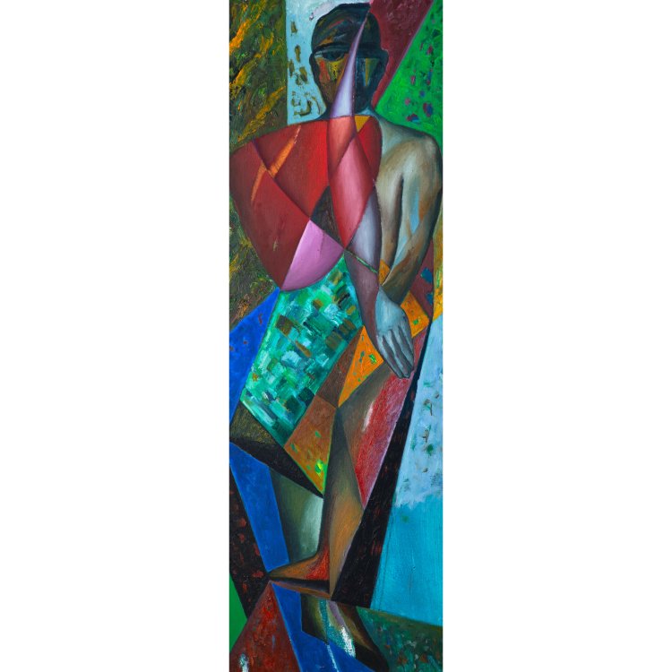 Bild 10 zu Objekt, Diptych Figure and Geometric Forms, 1986, K-15 354
