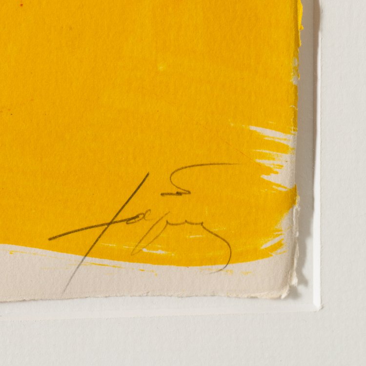 Bild 2 zu Objekt, Plate from 'Poems from the Catalan', 1973, Antoni T&agrave;pies, K-15 253