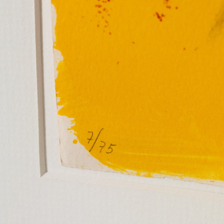 Bild 3 zu Objekt, Plate from 'Poems from the Catalan', 1973, Antoni T&agrave;pies, K-15 253