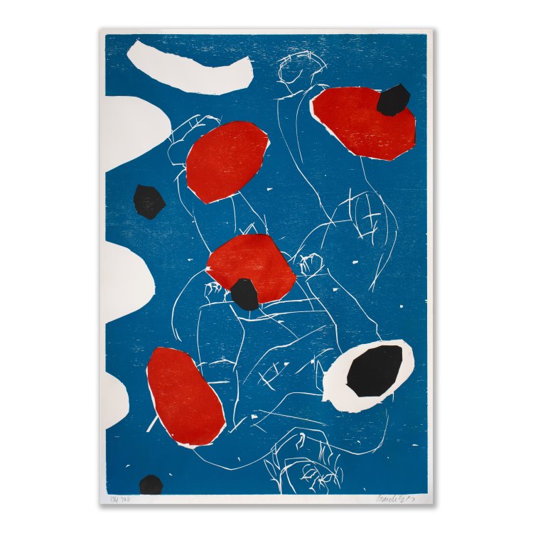 Bild 1 zu Objekt, 'Puck' (blau), 1993, Georg Baselitz, K-15 363