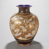Earthenware vase in Kinkozan style