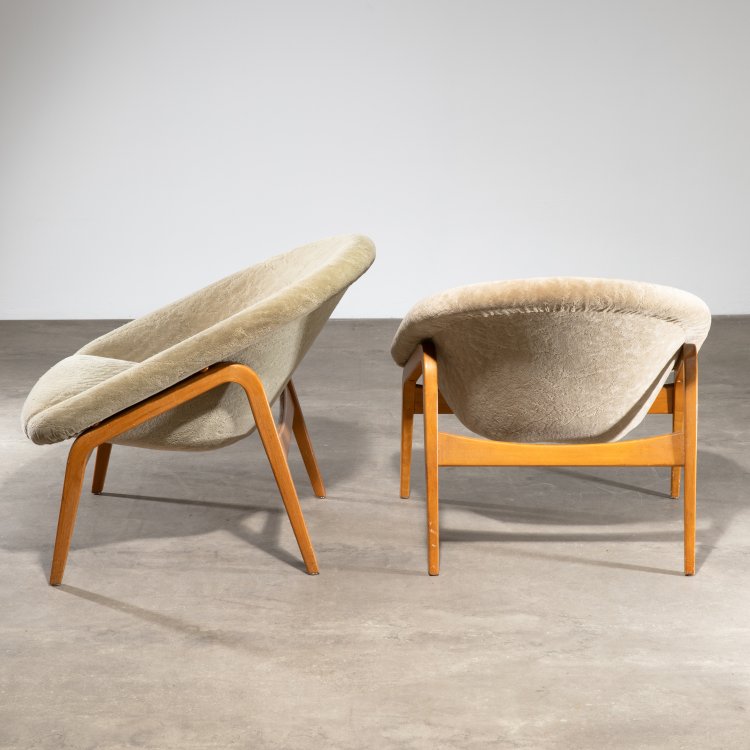 Bild 3 zu Objekt, Pair of lounge chairs model Columbus, Hartmut Lohmeyer, Formtex, K-15 430