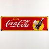 Enamel advertising sign 'Buvez Coca Cola' with Sprite Boy