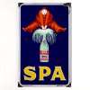 Enamel advertising sign 'Spa'