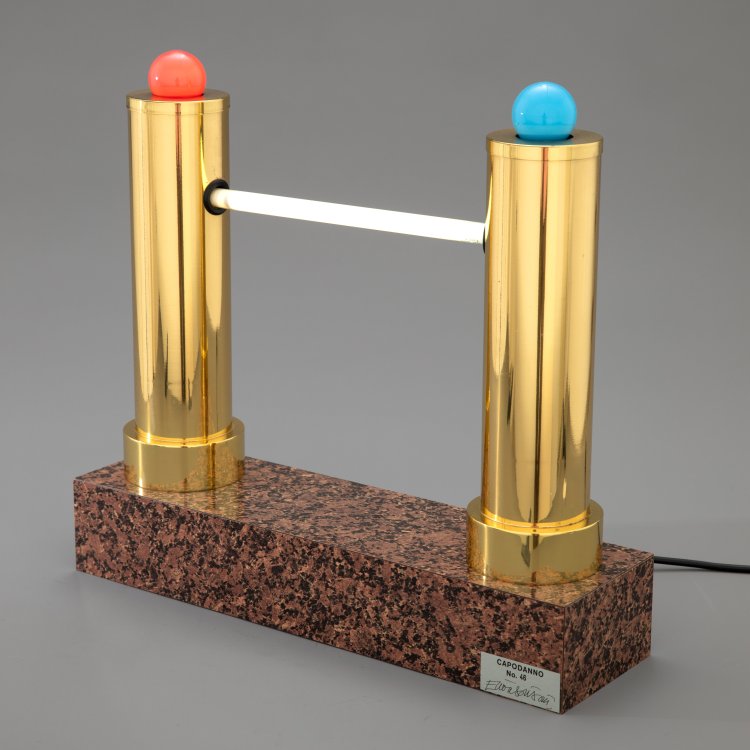 Hauptbild zu Objekt, Tischleuchte Modell Capodanno, Ettore Sottsass, Studio Alchymia, Mailand, K-15 571