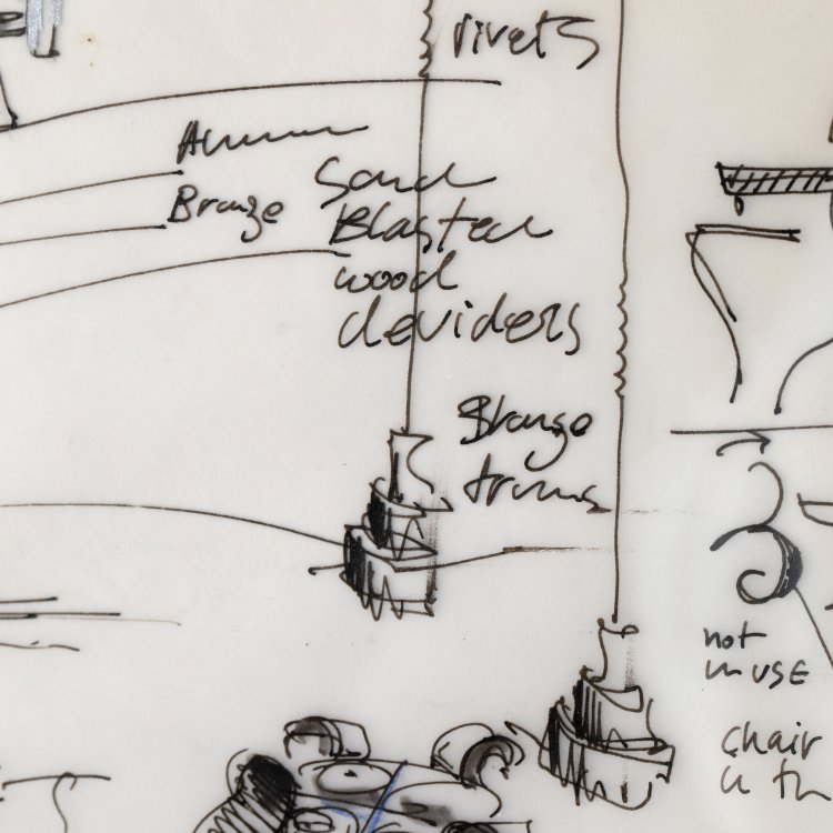 Bild 4 zu Objekt, Entwurfszeichnung f&uuml;r eine Bar / Kaffee, 1988, Ron Arad, K-15 596