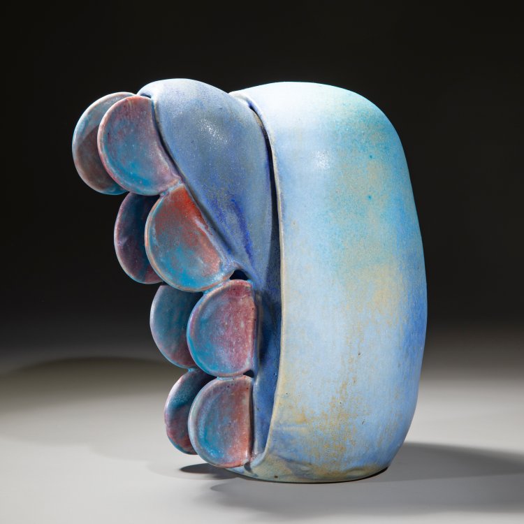 Hauptbild zu Objekt, Blaue Keramikplastik, Beate Kuhn, K-15 164