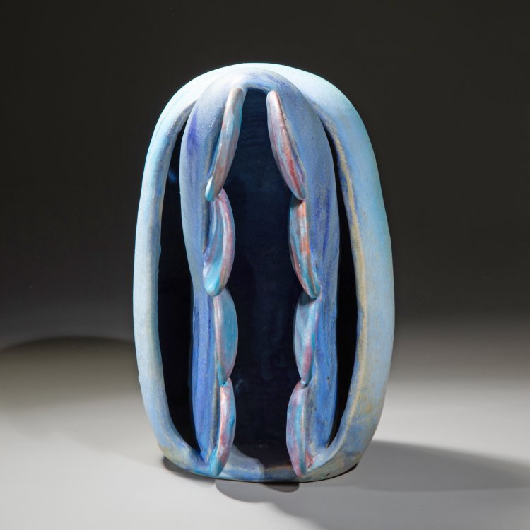 Bild 1 zu Objekt, Blaue Keramikplastik, Beate Kuhn, K-15 164
