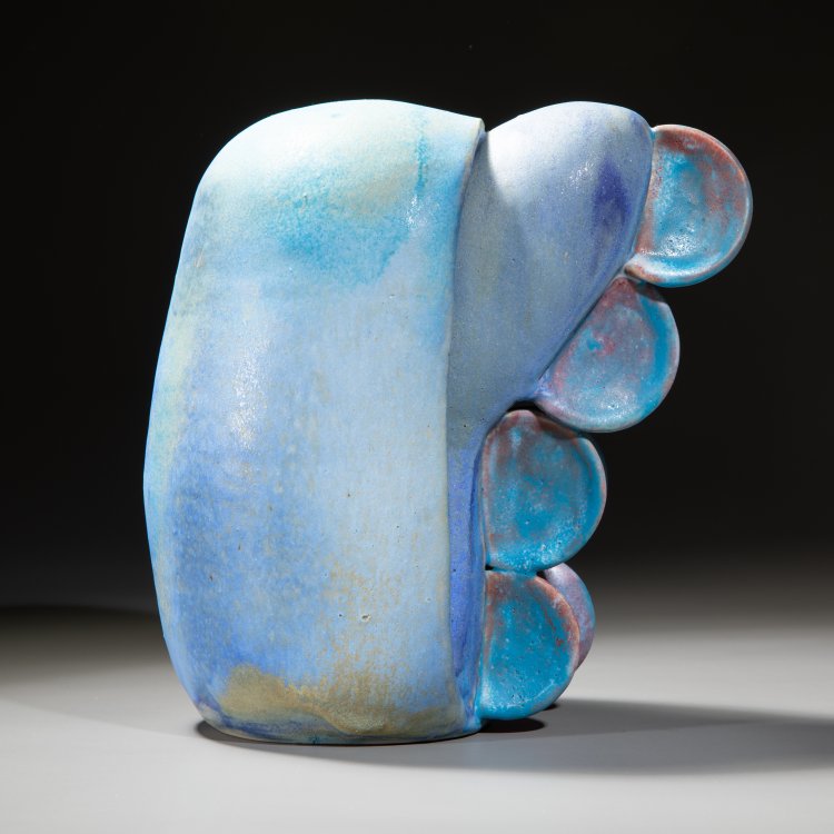 Bild 2 zu Objekt, Blaue Keramikplastik, Beate Kuhn, K-15 164