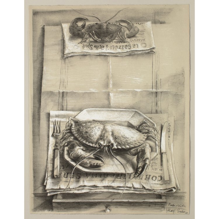 Hauptbild zu Objekt, Tisch mit Krabbe, 1988, K-15 364