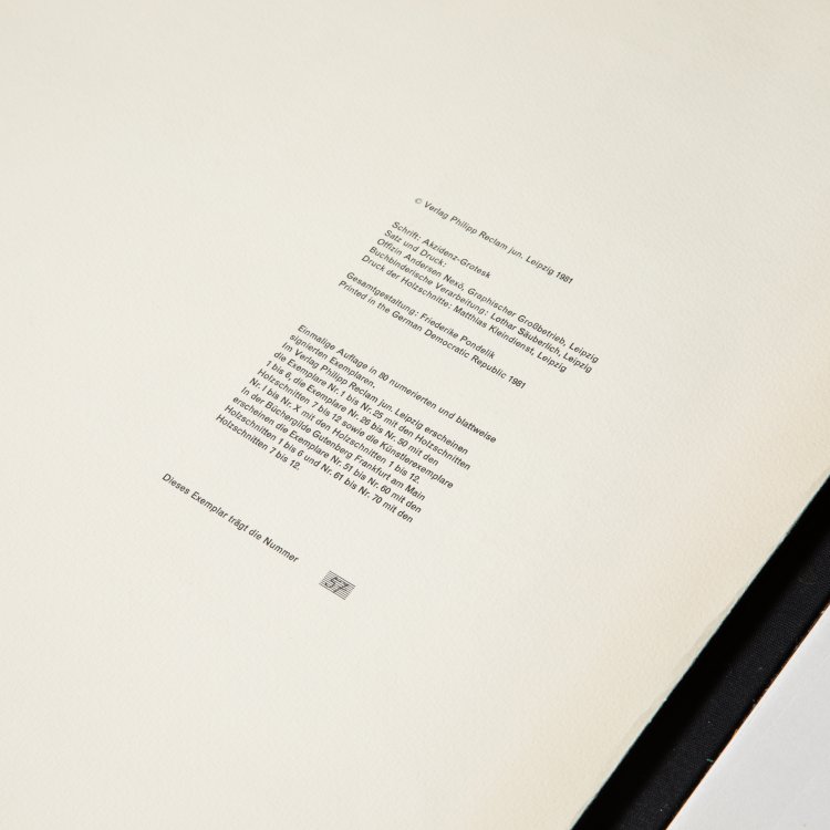 Bild 5 zu Objekt, 'Series 79 Woodcuts', 1981, K-15 255
