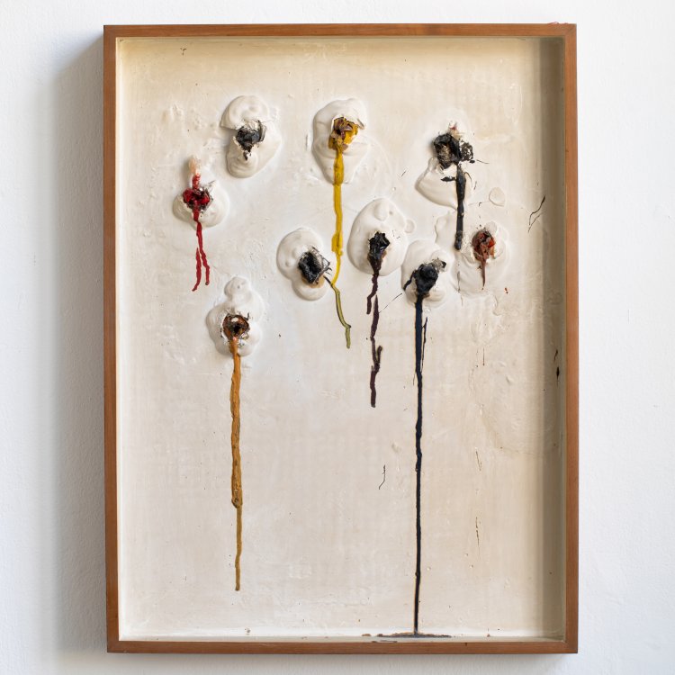 Bild 1 zu Objekt, Schussbild 'Tir' aus der &eacute;dition MAT, 1964, Niki de Saint Phalle, &eacute;dition MAT, K-15 305