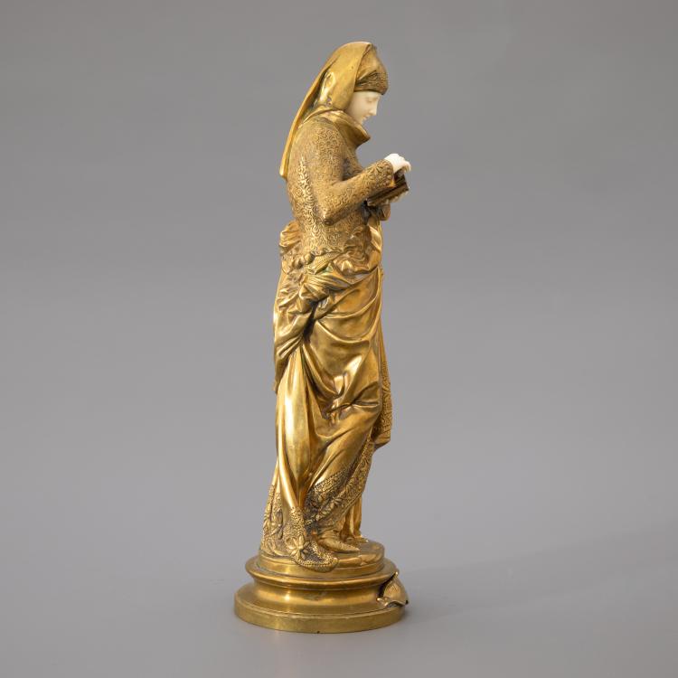 Bild 3 zu Objekt, Chryselephantin-Figur 'Liseuse', Albert-Ernest Carrier-Belleuse, K-17 216