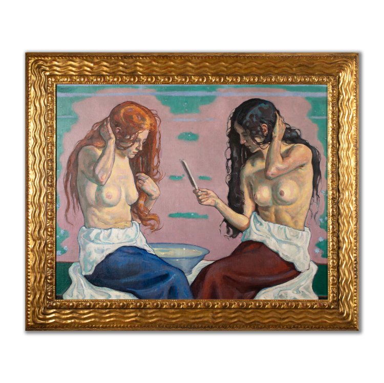 Bild 1 zu Objekt, 'Girl at the Toilet', 1915, Eugen Meyer-Belart, K-15 229