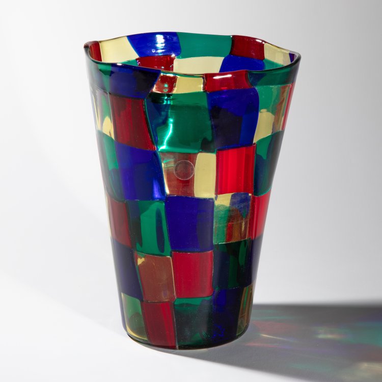 Hauptbild zu Objekt, Vase 'Pezzato', Fulvio Bianconi, Venini & C., Murano, K-15 106